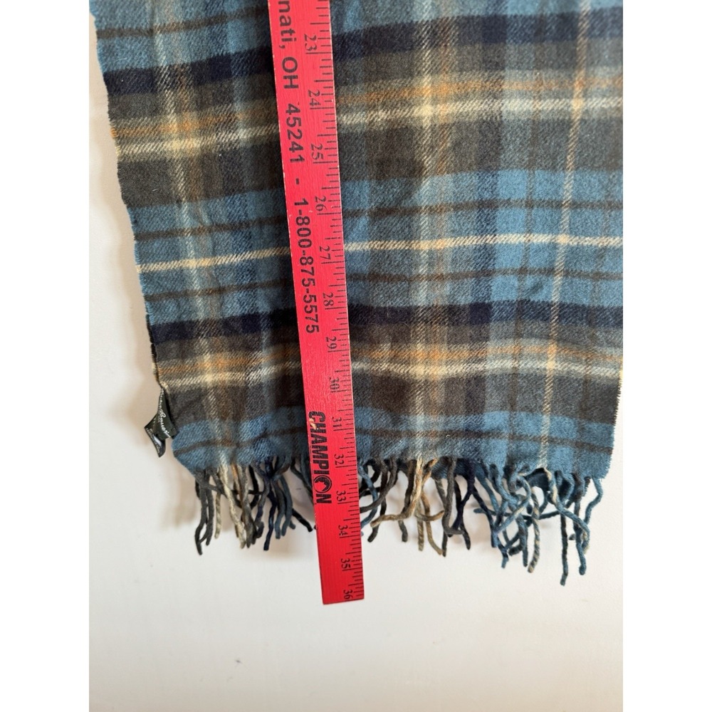 Eddie Bauer Cashmere Wool Blend Scarf Men's Rugged Soft 64" Long Classic Preppy - Picture 3 of 3